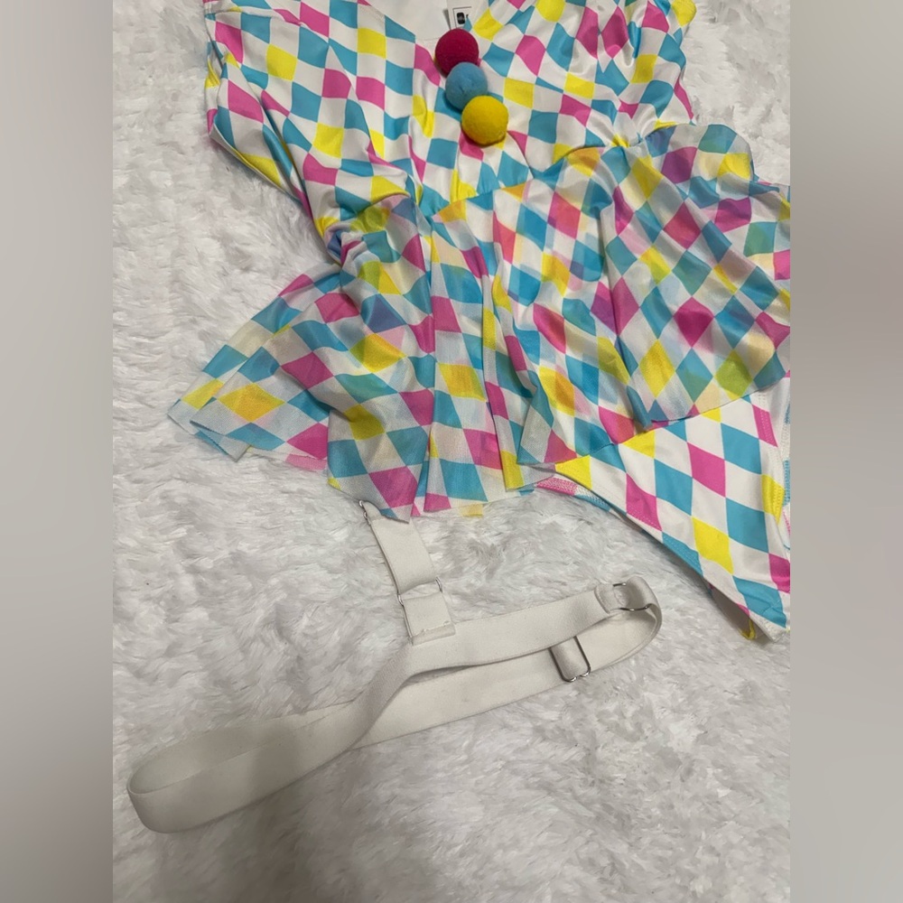 New 1xl clown bodysuit dress costume festival raver rave outfit - Picture 3 of 4